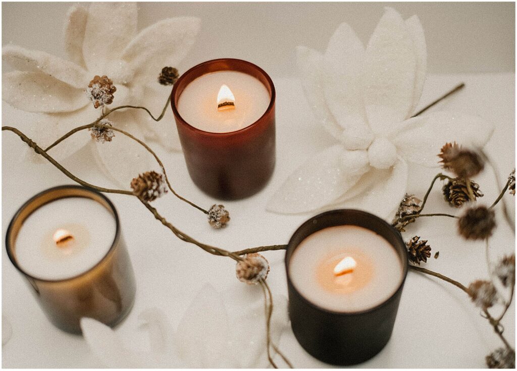 Gift sets for the holiday of holiday scented candles