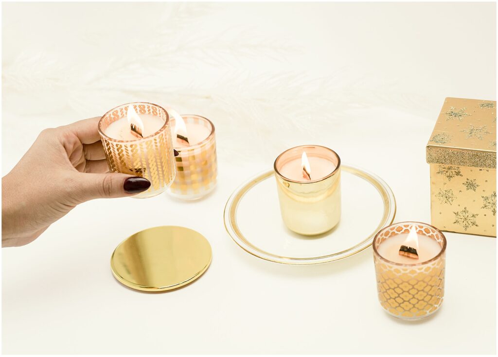 Gift sets for the holidays of holiday scented candles